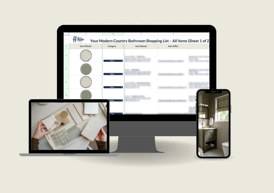 Your dream bathroom design, done-for-you, delivered instantly